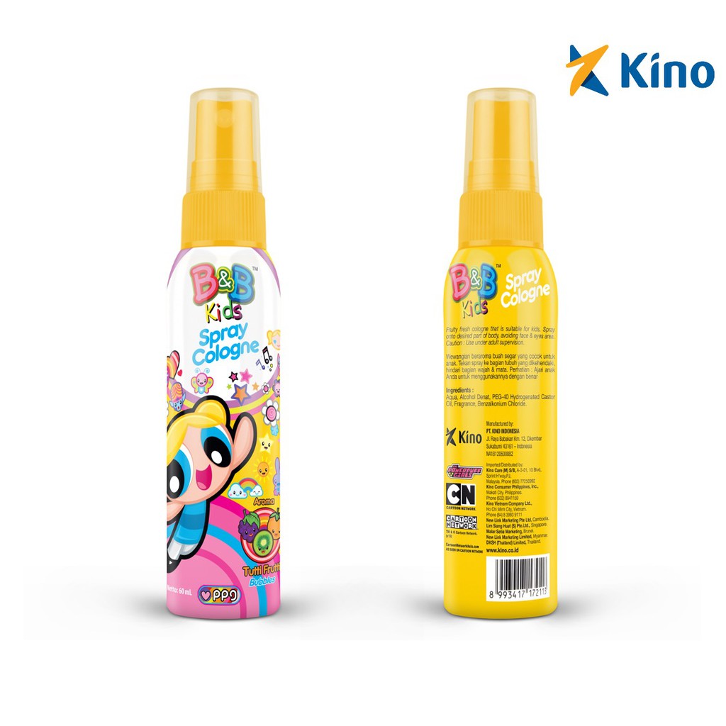 Jual B&B Kids Spray Cologne Tutti Frutti 60 Ml | Shopee Indonesia