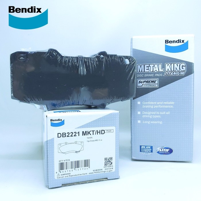 Jual Bendix Kampas Rem Depan Brakepad DB2221 MKT / HD Toyota Fortuner ...