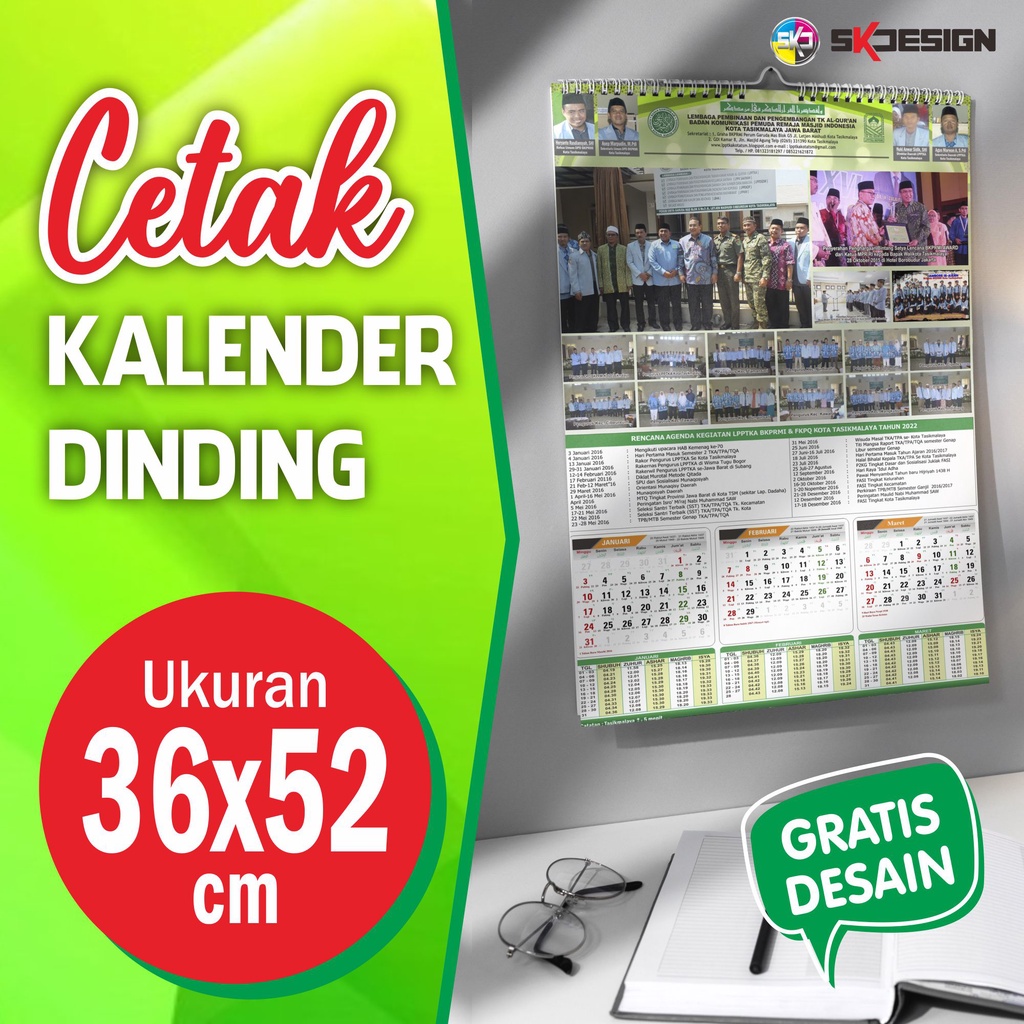 Jual Cetak Kalender Dinding Offset 1 Lembar | Cetak Banyak Harga Lebih ...