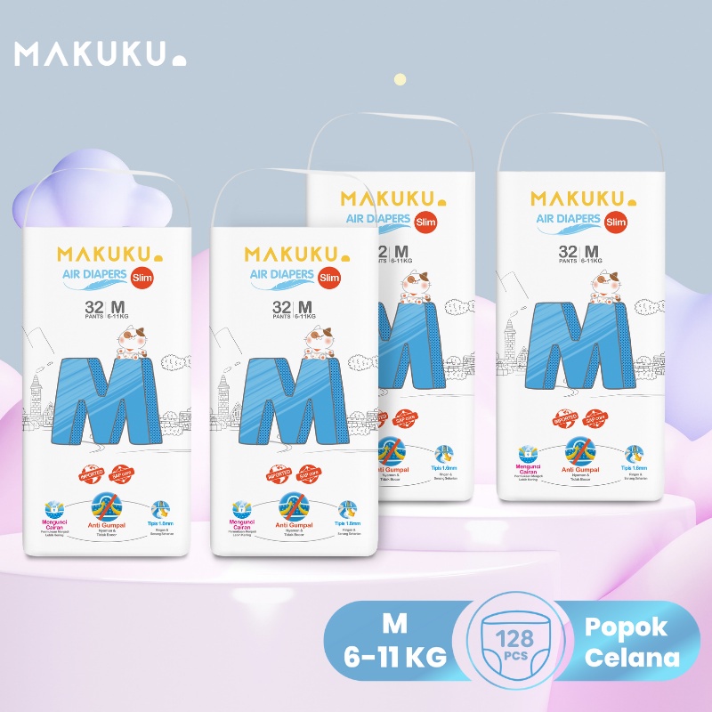 Jual Makuku Air Diapers Slim Pants M Popok Bayi Makuku Pampers