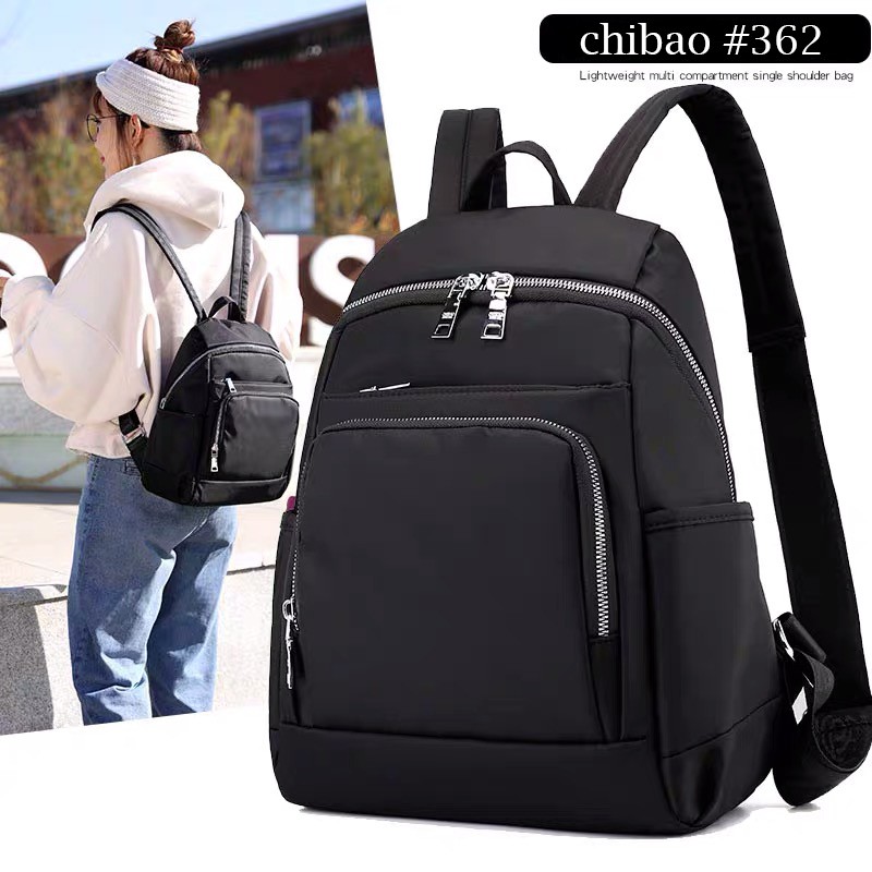 Tas chibao 122800 tas laptop wanita ransel dan jinjing tas ransel 2in1