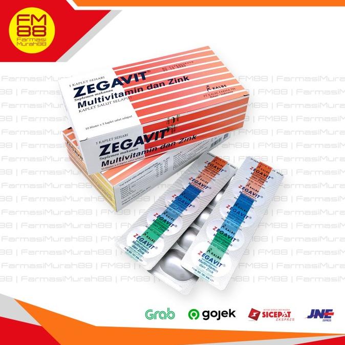 Jual Zegavit multivitamin dan zink isi 50 kaplet Lc | Shopee Indonesia