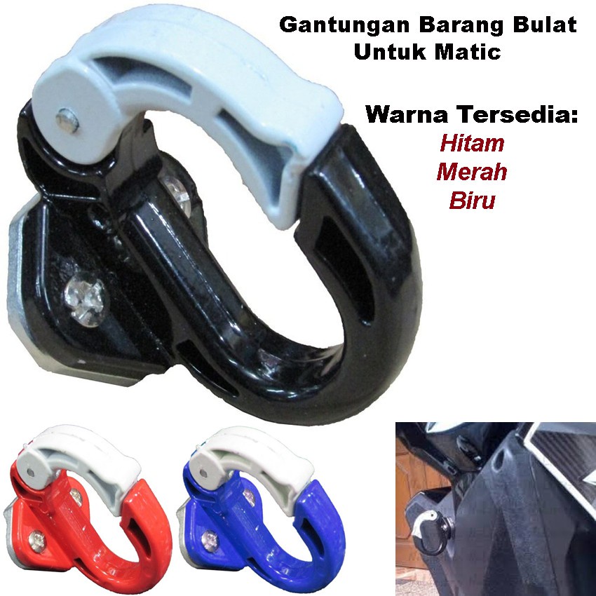 Jual Gantungan Barang Matic Model Q Cantolan Motor Hook Besi Motor Nmax