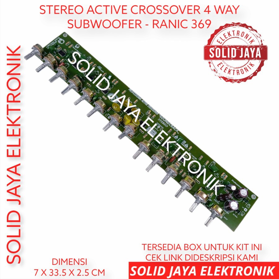Jual KIT CROSSOVER AKTIF 4 WAY STEREO SUBWOOFER CROSOVER KROSOVER AKTIF ...