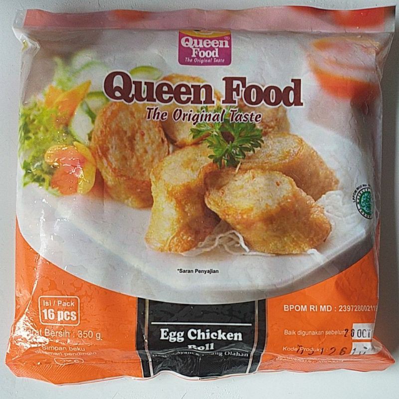 Jual QUEEN FOOD EGG CHICKEN ROLL ISI 16 PCS 350GR Shopee Indonesia