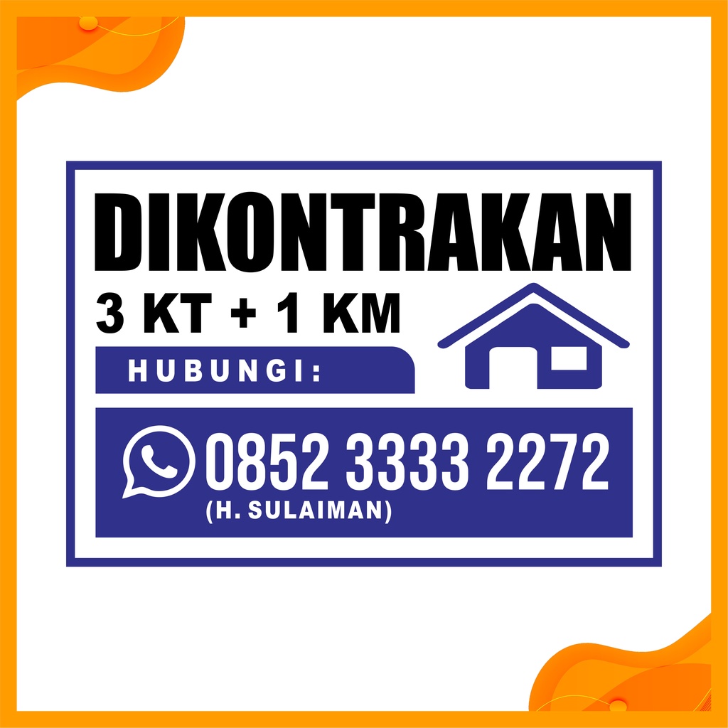 Contoh Spanduk Dikontrakan Keren Terbaru Desain Spand 4121