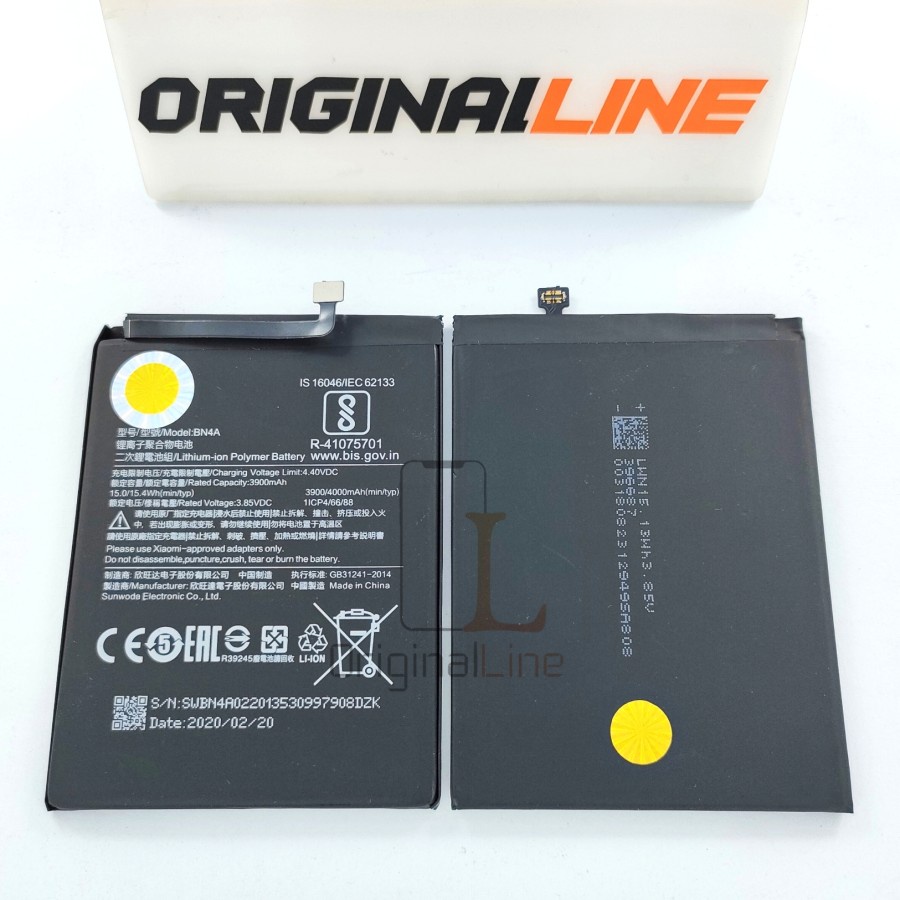 BATERAI BN-4A BN4A BN 4A XIAOMI REDMI NOTE BATT BATERE BATTERY  ORIGINAL