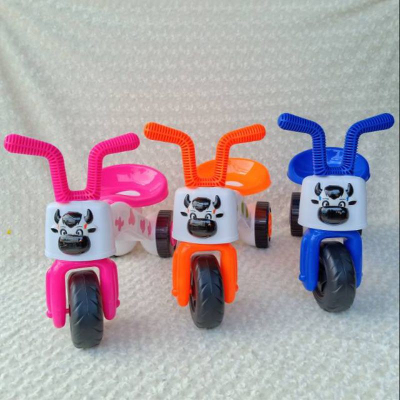 Jual Mainan Sepeda Sapi Balita Push Bike Tricyle Cow | Shopee Indonesia