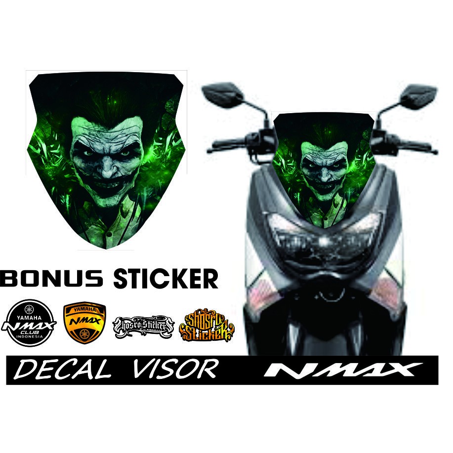 Jual VARIASI NEW DECAL VISOR NMAX OLD ALL CUSTOM PRINT STIKER DECAL ...