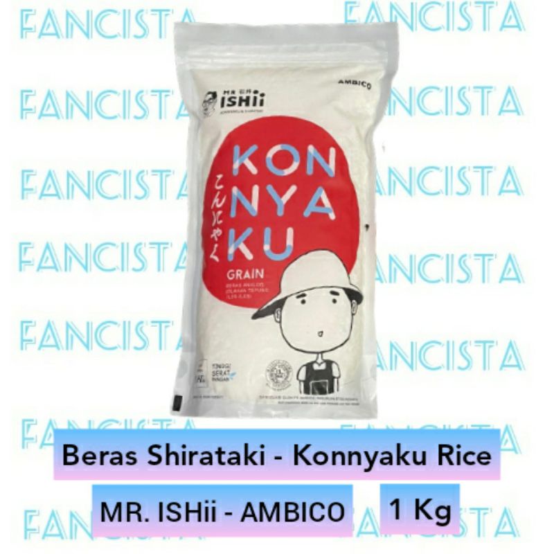 Jual Ambico Beras shirataki 1 kg 1kg 1000 gram Konnyaku Diet Sehat DEBM