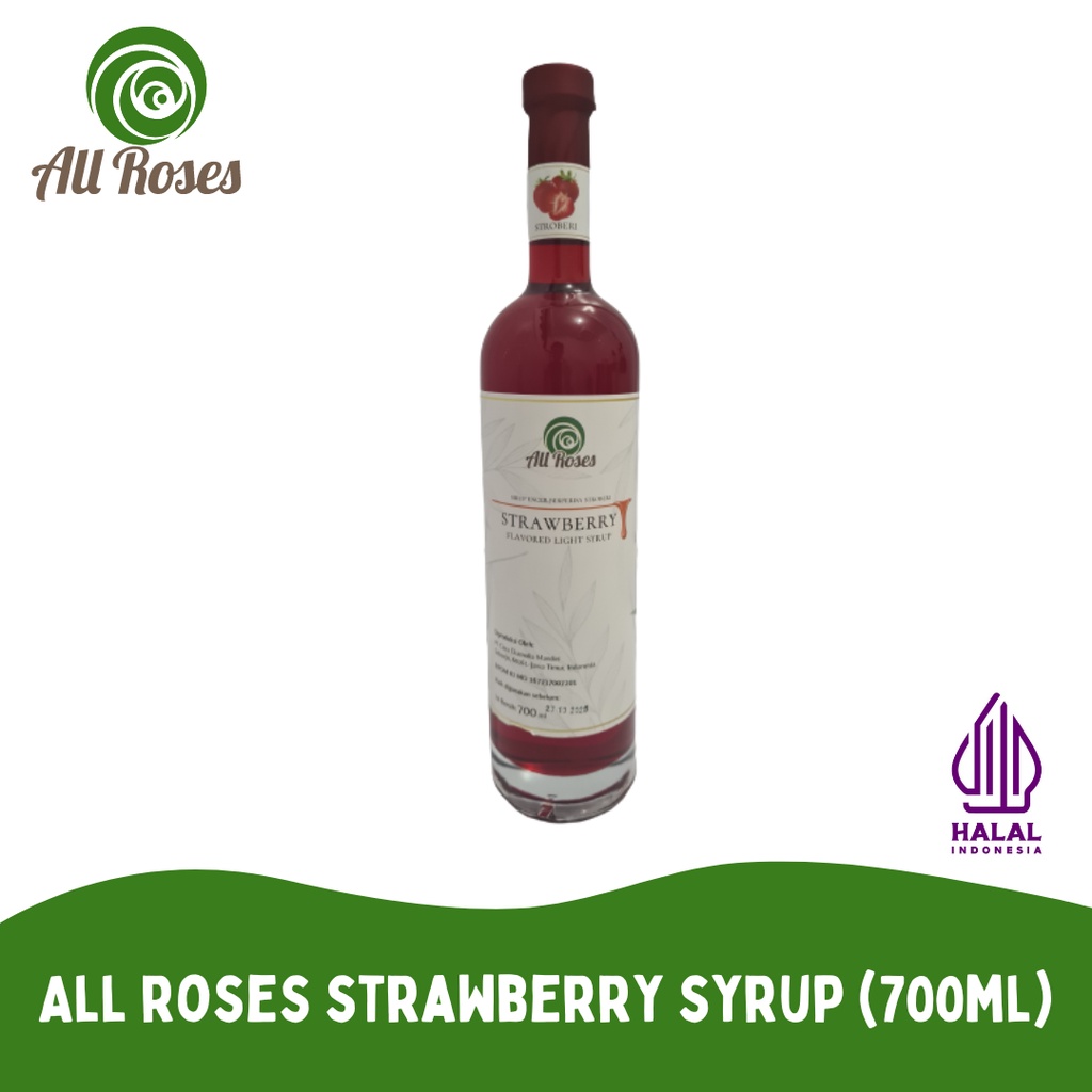 Jual All Roses Strawberry Syrup 700ml | Shopee Indonesia