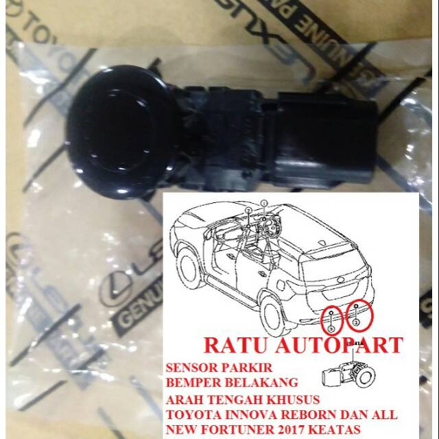 Jual Sensor Parkir belakang Toyota Innova Reborn & all new Fortuner ...