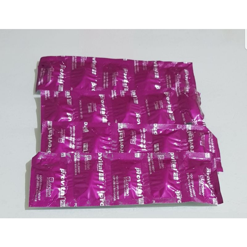 Jual provital plus per strip original | Shopee Indonesia