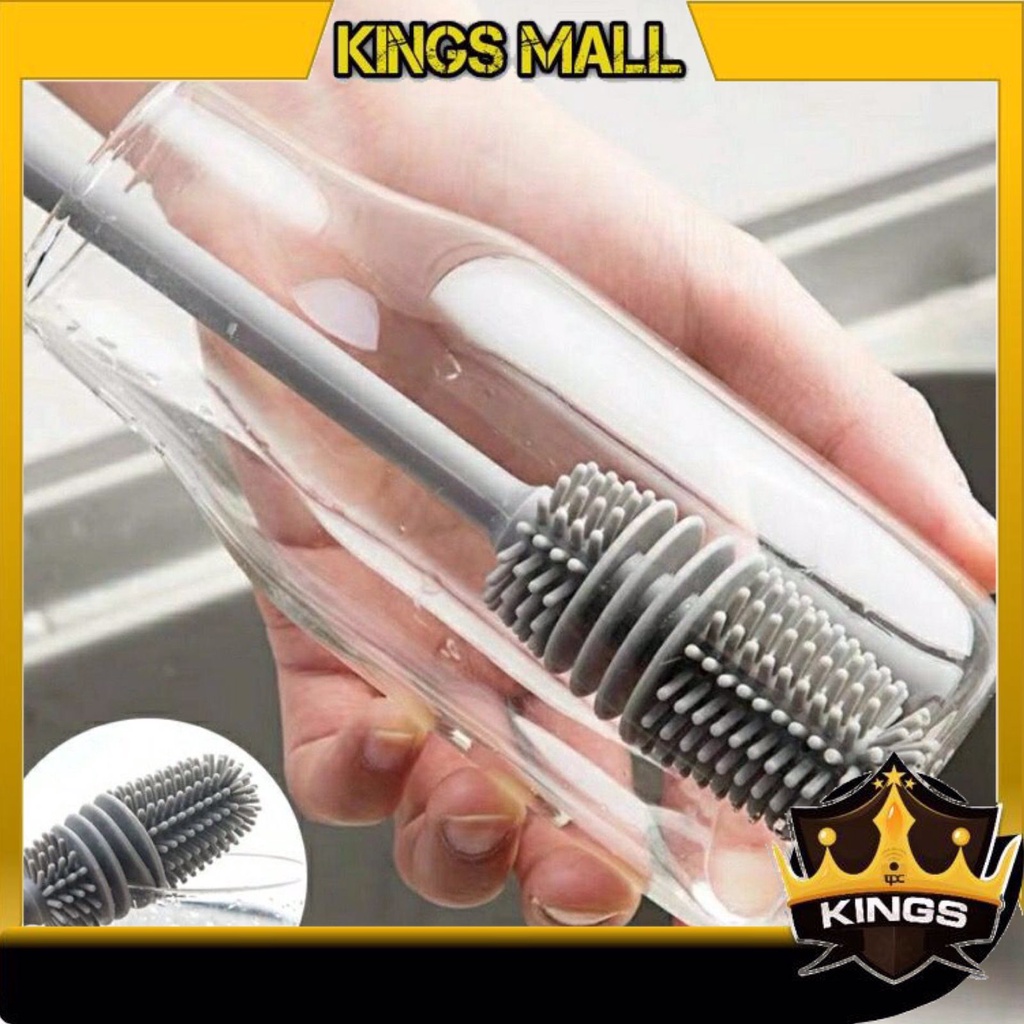 Jual KINGS - H5186 Sikat Botol Silikon / Sikat Botol Minum / Pembersih