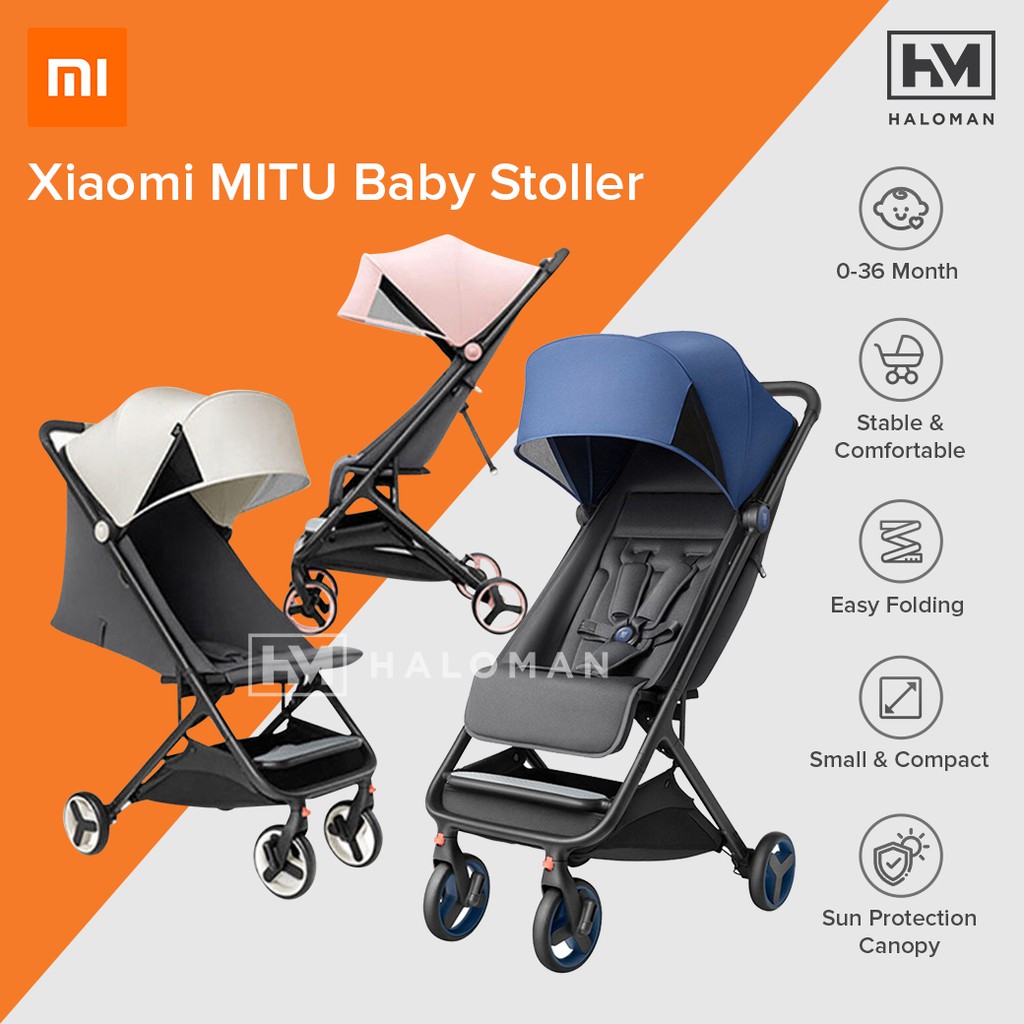 Xiaomi mitu folding stroller multifunctional trolley case for babies cheap