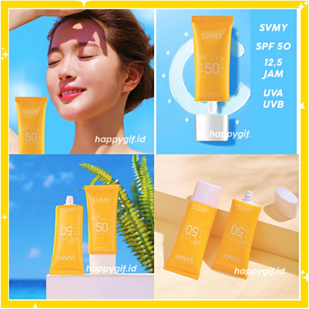 Jual SVMY SPF 50 Sun Block Sun Screen Wajah Sunblock Tahan 12,5 Jam PA+++ LA174 3091 Shopee