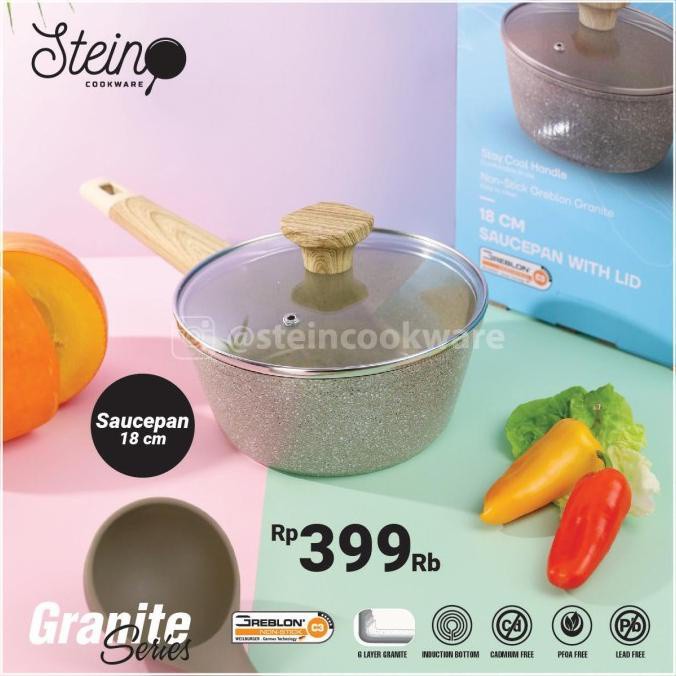 Jual Stein Steincookware Sauce Pan 18cm Plus Lid Original Shopee