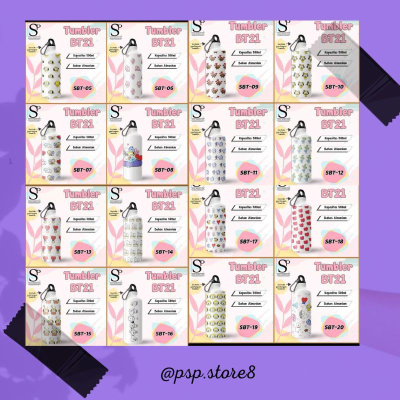 Jual TUMBLR BT21 ALUMINIUM | Shopee Indonesia
