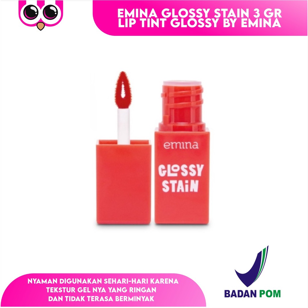 Jual [ GLOSSY STAIN ] EMINA GLOSSY STAIN 3 GR / LIP TINT GLOSSY BY EMINA Shopee Indonesia