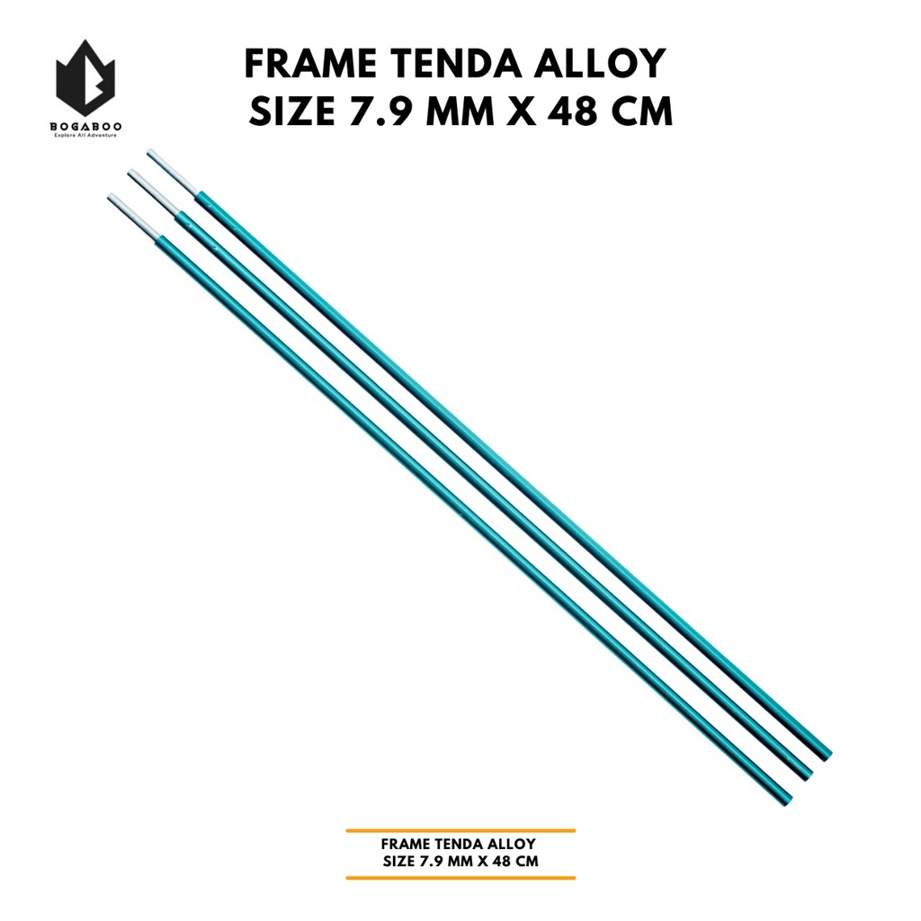 Jual Frame Tenda Aluminium Alloy SIZE 7,9 mm X 48cm- Frame Alloy ...