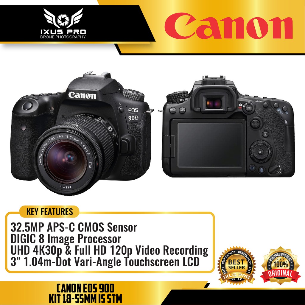Jual Canon EOS 90D DSLR Camera with 18-55mm Lens - Canon EOS 90D Kit 18 ...