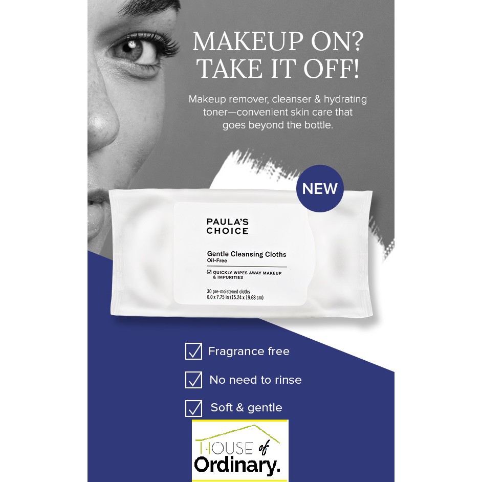 Jual Paula's Choice Gentle Cleansing Cloth ( Sachet ) Shopee Indonesia