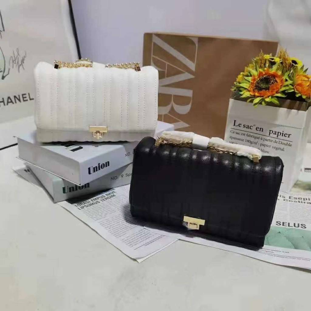 Jual TAS WANITA MODERN KEKINIAN Z278 ZARA4 QUILTED MIDI CROSSBODY BAG