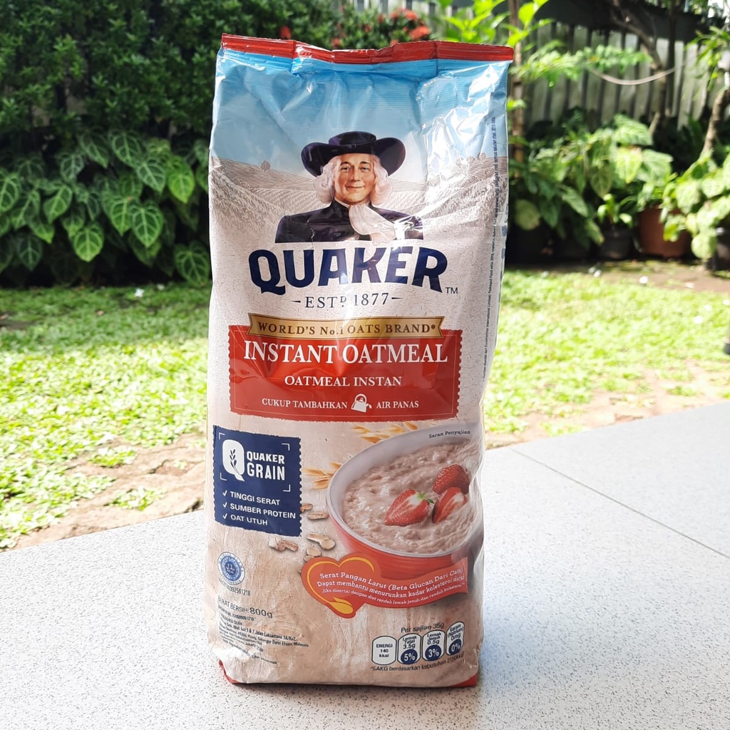 Jual Quaker Instant Oatmeal Merah 800 g | Shopee Indonesia