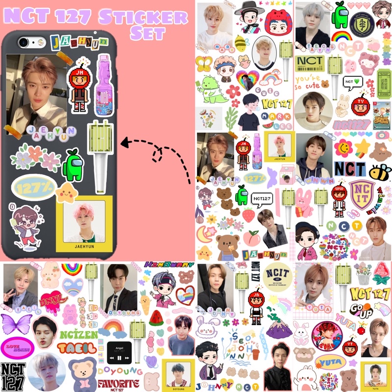 Jual Stiker NCT 127 Aesthetic Cute ( Sudah Cutting ) Anti Air Mark ...