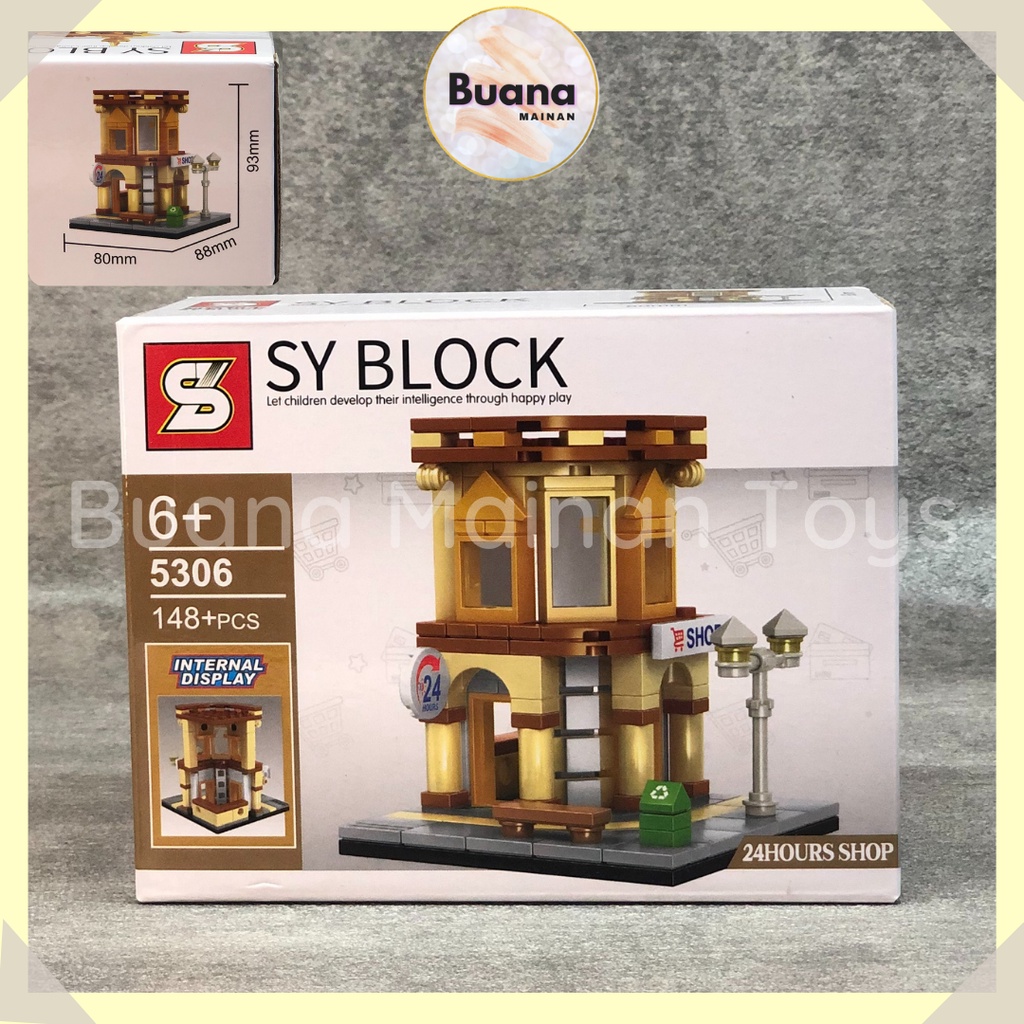 Jual BRICK SY BLOCK MINIATUR SHOP BUILDING MAINAN BRICKS EDUKASI ANAK ...