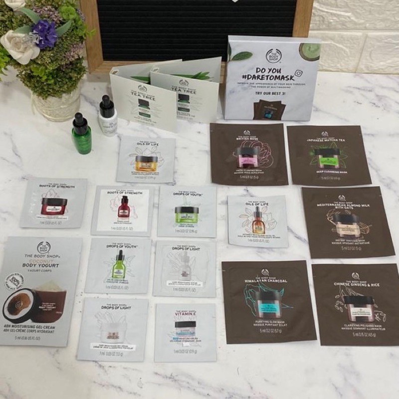 Jual SAMPLE THE BODY SHOP SAMPEL BODYSHOP ORIGINAL DROPS OF YOUTH TEA ...