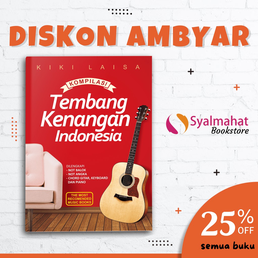 Jual BUKU MUSIK & LAGU KOMPILASI TEMBANG KENANGAN INDONESIA MUDAH