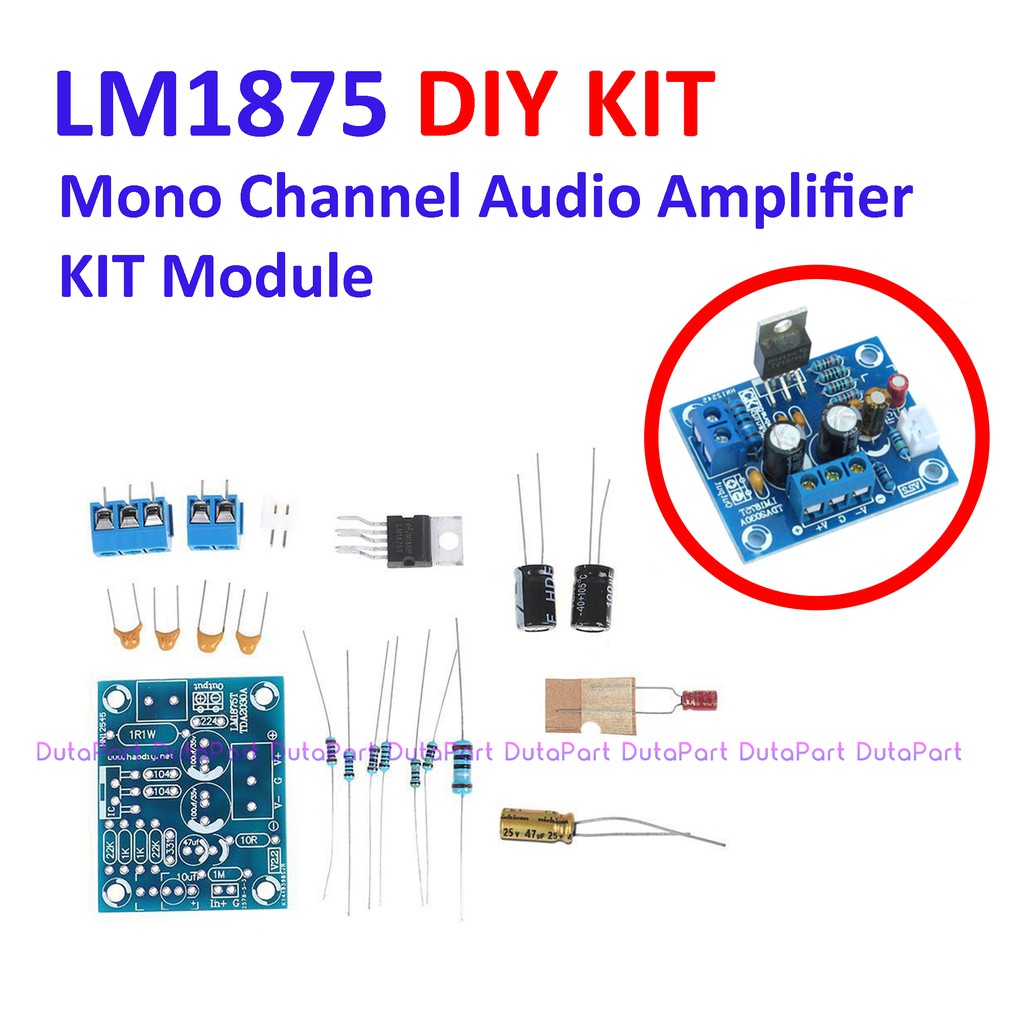 Jual LM1875 DIY KIT Mono Channel HiFi Audio Amplifier Module 20W ...