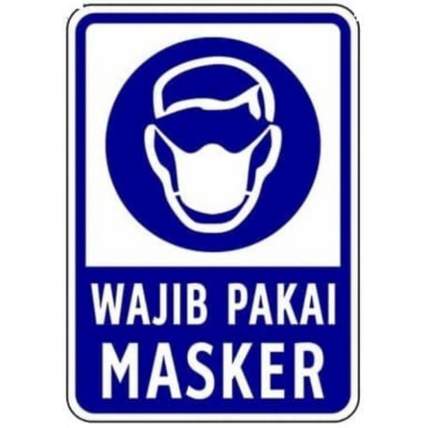 Jual Stiker Wajib Pakai Masker | Shopee Indonesia