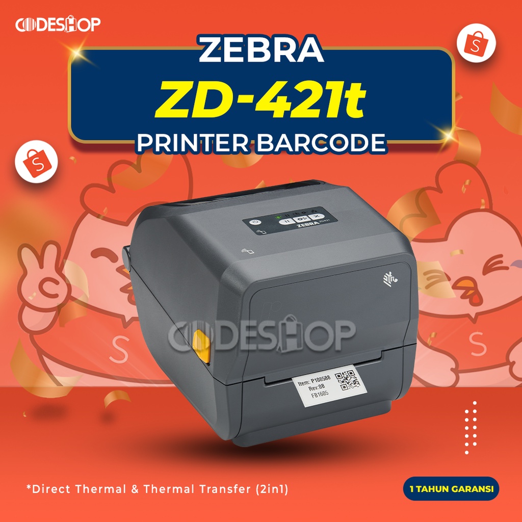 Jual Zebra Zd 421t Printer Barcode Zd421 Zd421t Shopee Indonesia 9247