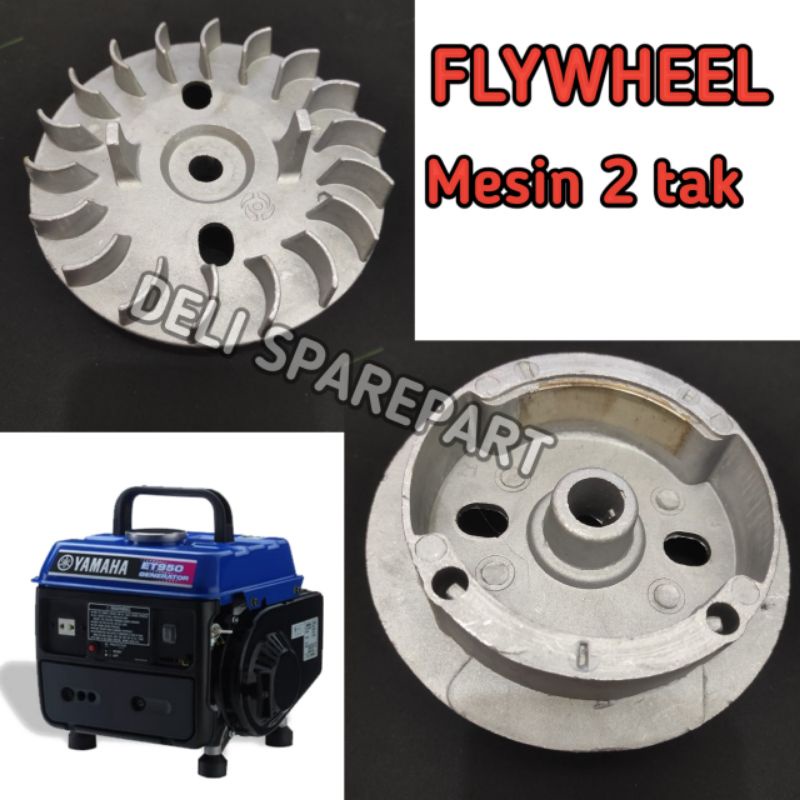 Jual Fly wheel Roda Magnit Mesin Genset 1000watt Et950 2Tak | Shopee ...