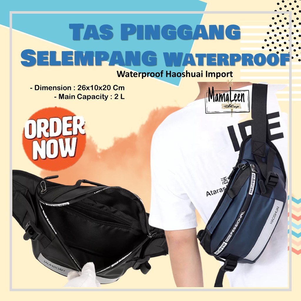 Jual Waist Bag Waistbag Weist Bag Weistbag Tas Pinggang Slempang Dada Pria  Import Waterproof W50 | Shopee Indonesia