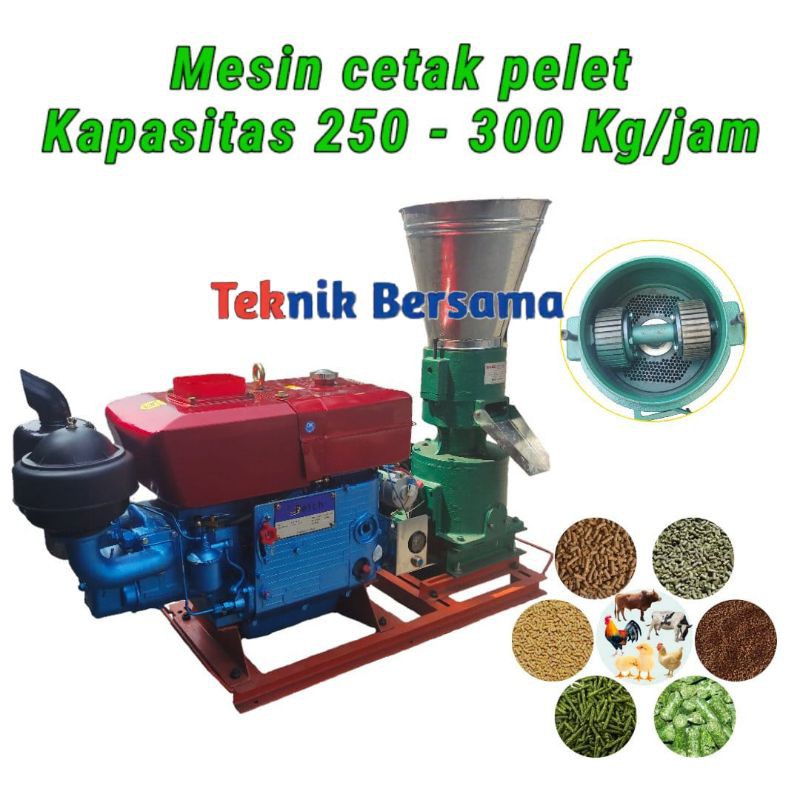 Jual Mesin Cetak Pelet Pakan Ternak Kapasitas 300 Kg Per Jam | Shopee ...