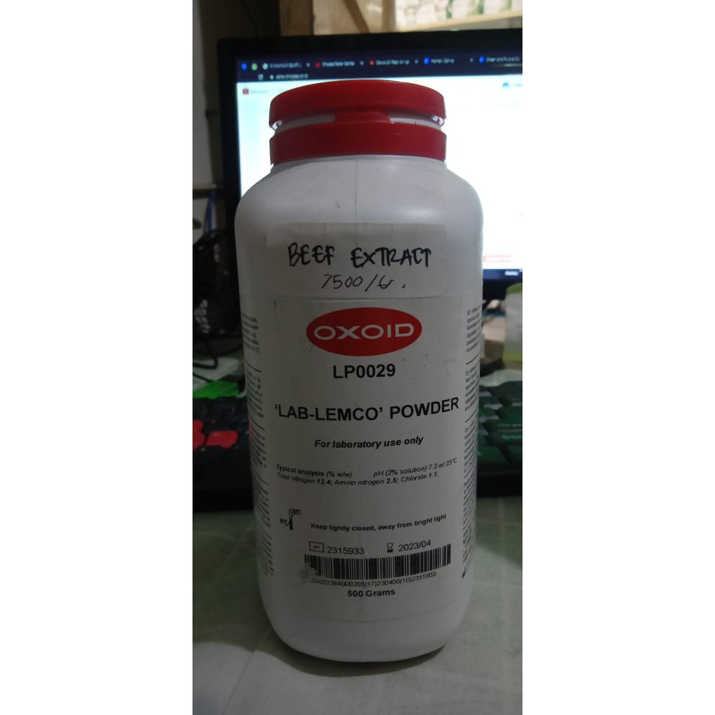 Jual Bahan Microbiology 'LAB-LEMCO' POWDER / BEEF EXTRACT OXOID