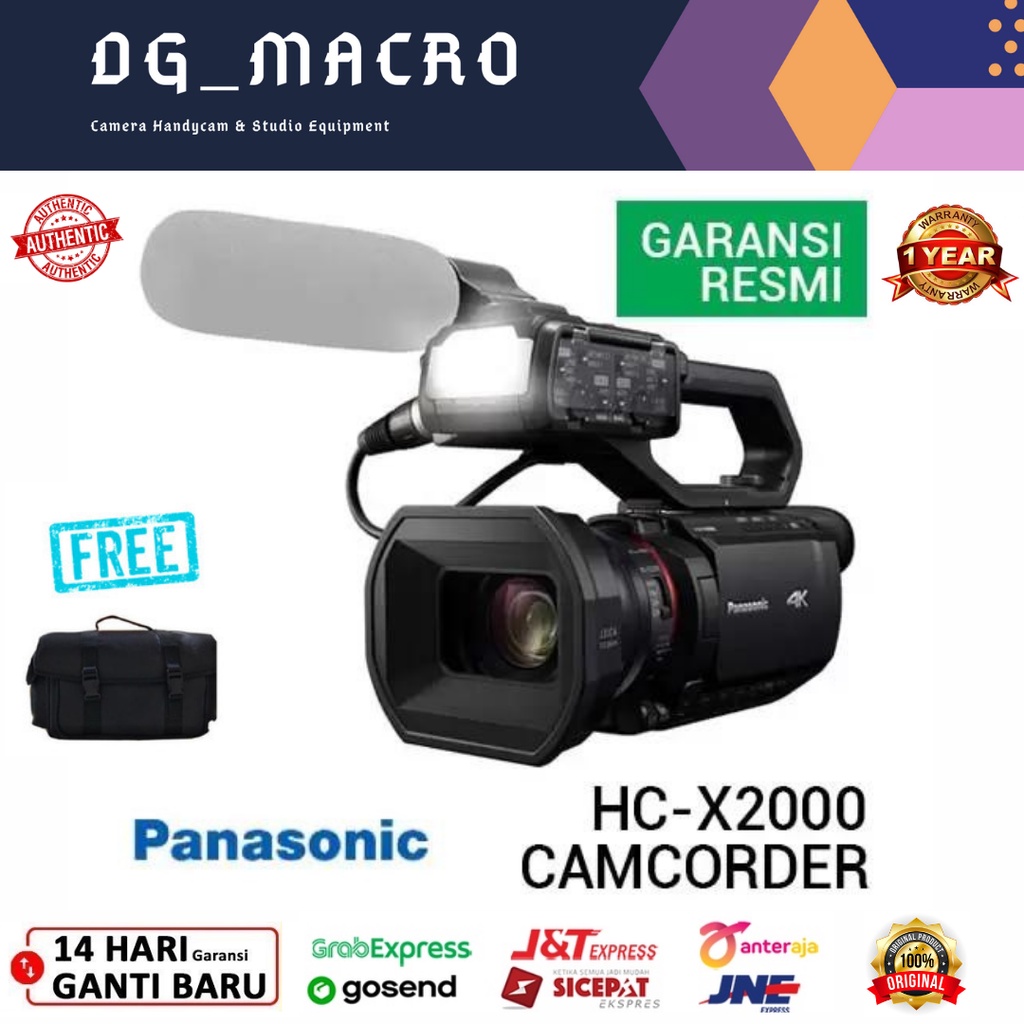 Jual Panasonic HC-X2000 Pro Camcorder UHD 4K | Shopee Indonesia