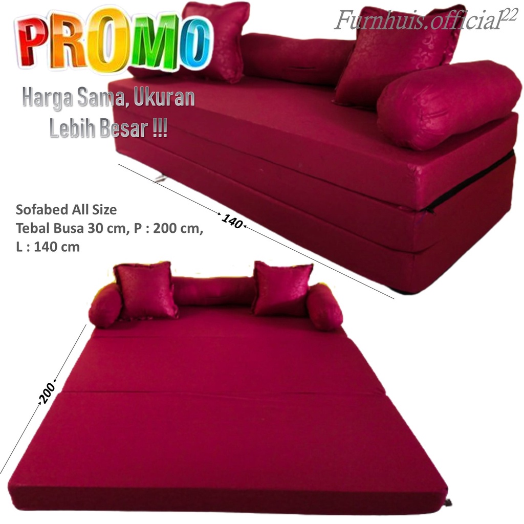 Jual Sofabed Kasur Lipat Karakter Busa Premium Uk 140 x 200 x 10 ...