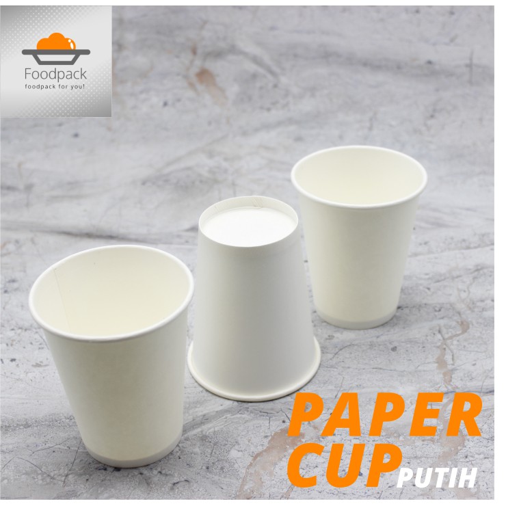 Jual FP - Paper Cup Gelas Kertas - Full Black Paper Cup - Gelas Kertas ...
