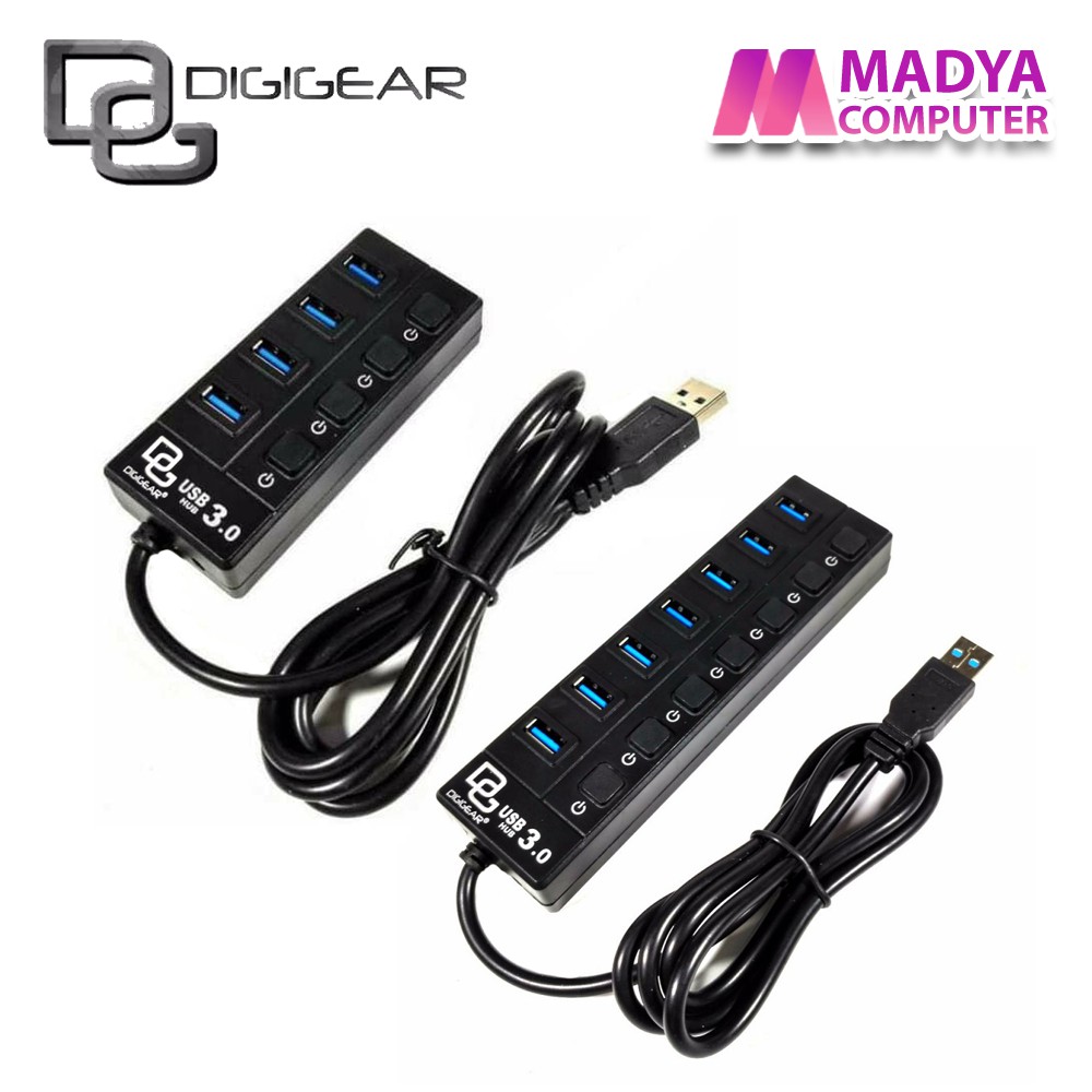 Jual USB HUB DIGIGEAR USB 3.0 (4-Port / 7-Port) | Shopee Indonesia