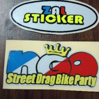 Jual sticker NGO street drag bike party sticker cutting | Shopee Indonesia