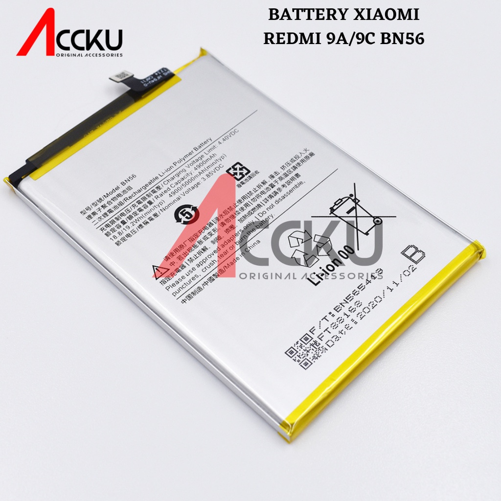 Jual Baterai Xiaomi Redmi 9a Baterai Xiaomi Bn56 Baterai Xiaomi Redmi 9c Battery Xiaomi Redmi 9a 5361