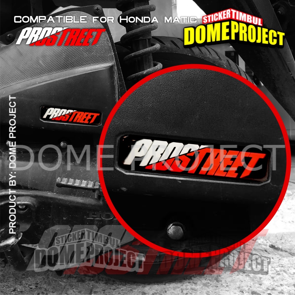 Jual STICKER PROSTREET FILTER EMBLEM TIMBUL MATIC HONDA | Shopee Indonesia