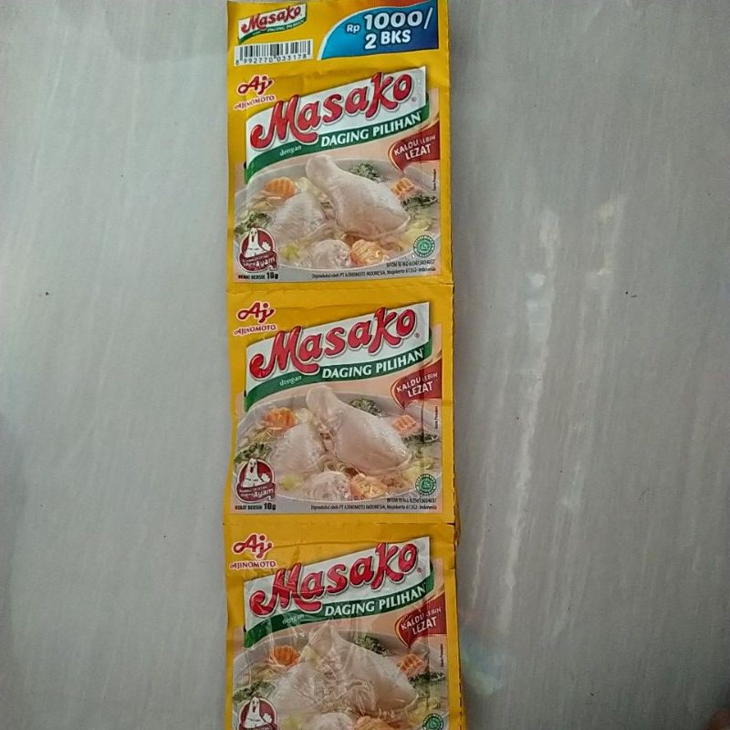 Jual Masako penyedap rasa 10g 1pack isi ( 10 RTG ) varian rasa ayam ...