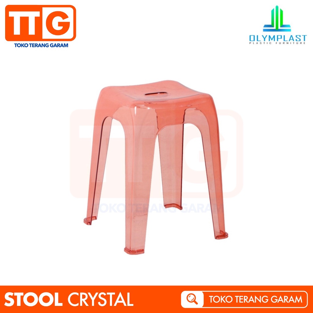 Jual Olymplast Kursi Bangku Chair Bakso Dingklik Square Stool Crystal