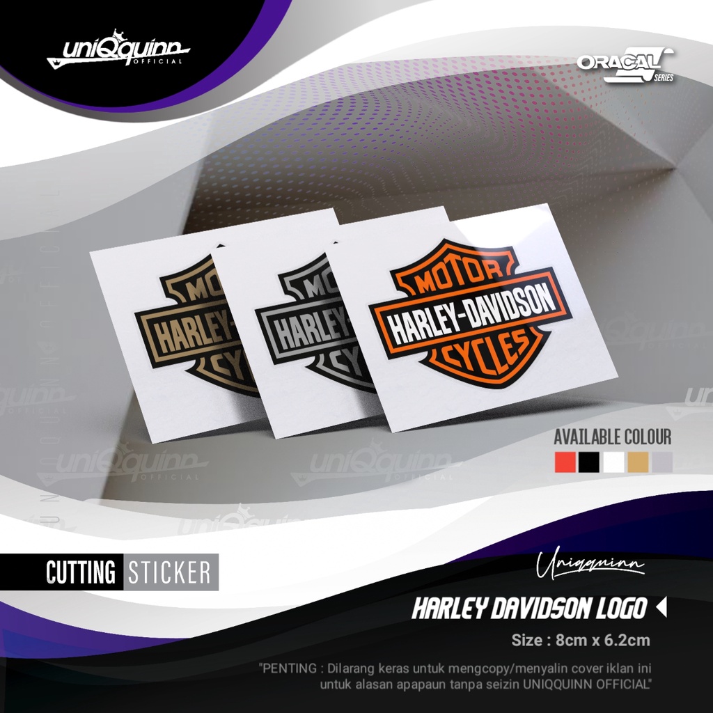 Jual UQ Stiker Motor Harley Davidson [ Cutting Sticker ] Stiker Cutting ...
