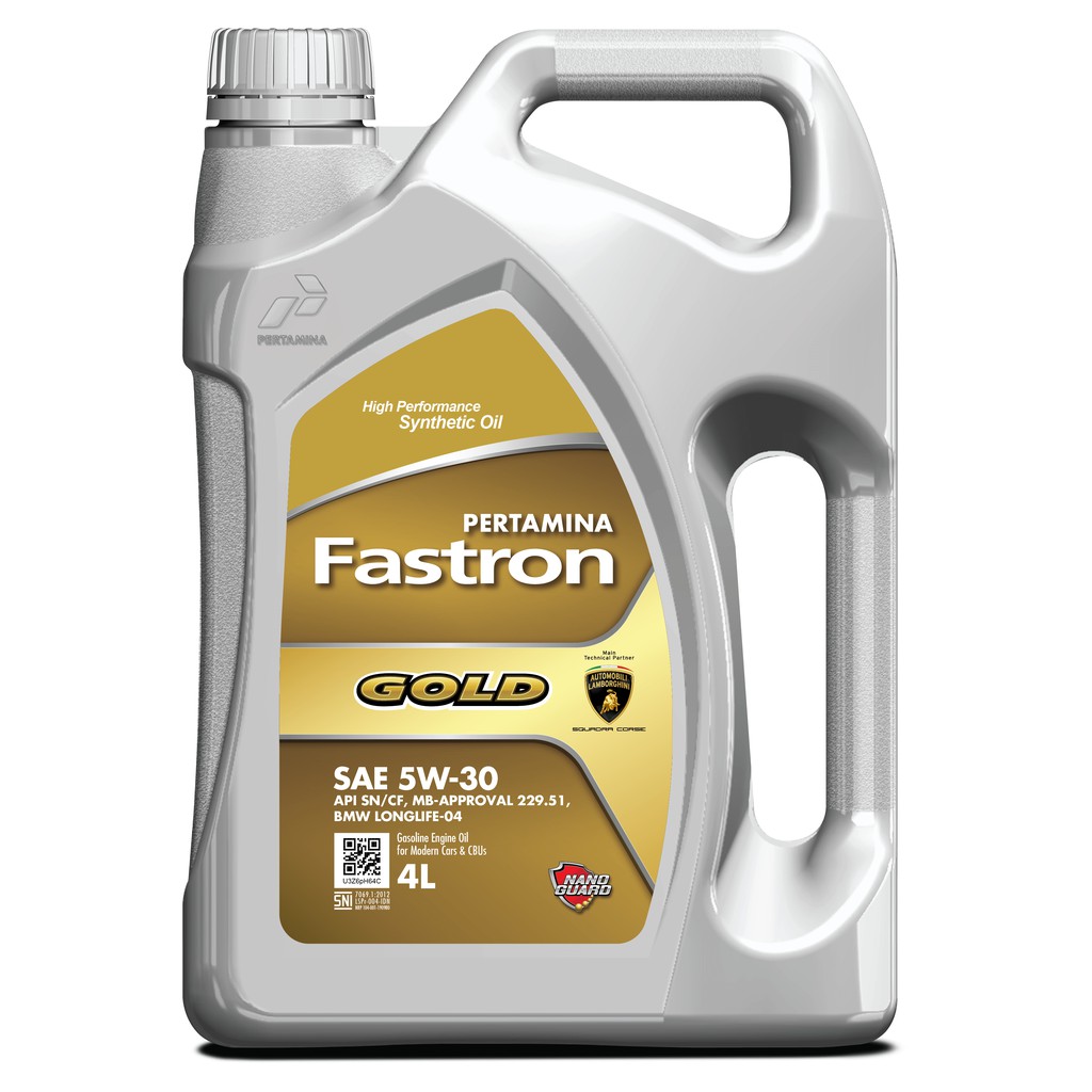 Jual Oli Mobil Fastron Gold SAE 5W -30 4 Liter | Shopee Indonesia